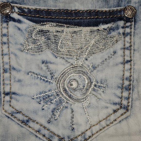 Dolce and Gabbana Denim Embroidered Mini Skirt - Picture 4 of 9